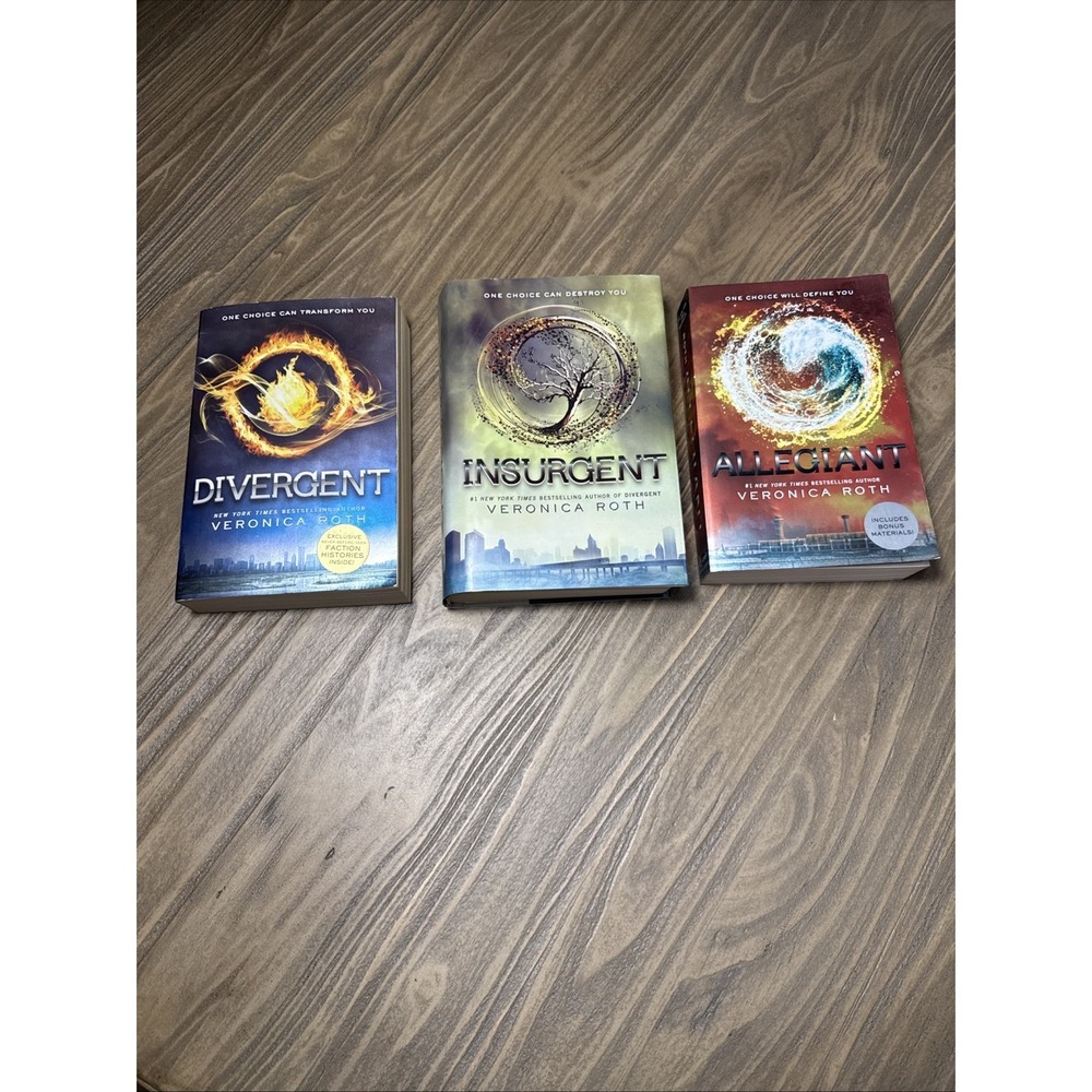 Divergent Trilogy Series Lot 1-3 Veronica Roth Mixed Hardcover & Softcover